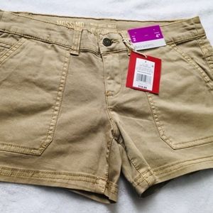NWT Mossimo Supply Co Khaki Mid-Rise Midi Shorts